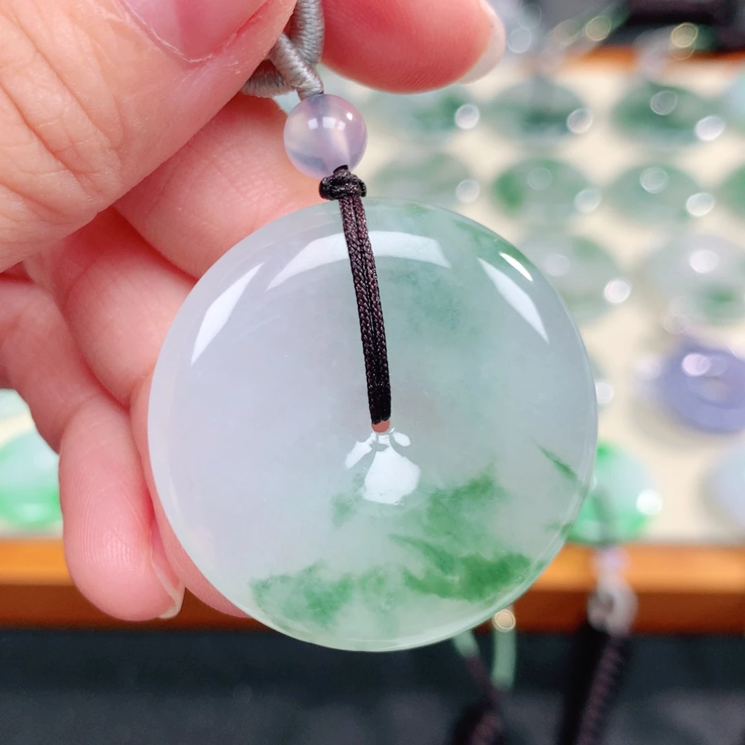 颈饰未镶嵌翡翠天然缅甸翡翠a货35-6.0