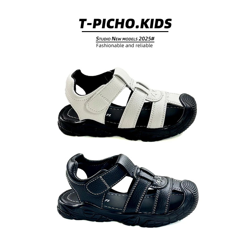 男童鞋子凉鞋2025年夏季新款儿童包头运动凉鞋女童沙滩鞋-25086