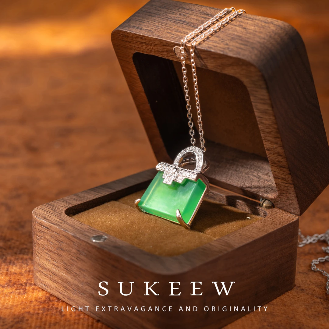 SUKEEW/酥可 925银 镀k金 精致凯丽包包轻奢设计项链244107