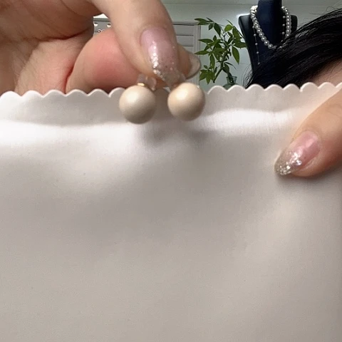 淡水珍珠耳饰未镶嵌