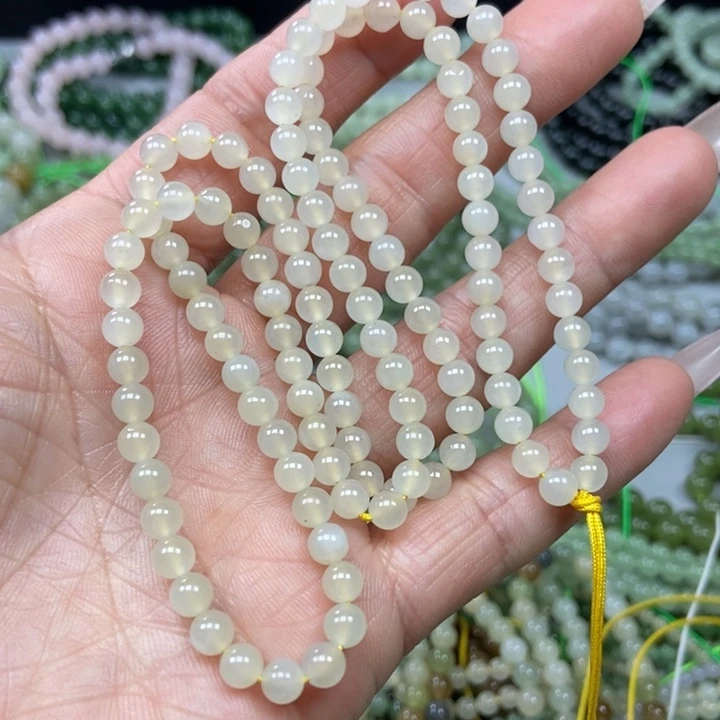 和田玉颈饰未镶嵌栗*5