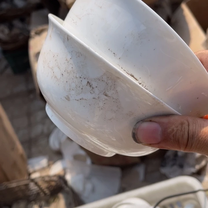 6寸米饭碗骨瓷2个