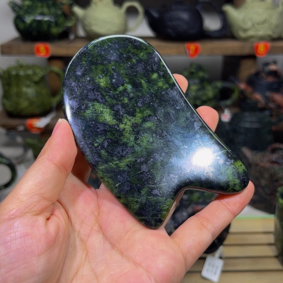 石材藏玉药王石刮痧板