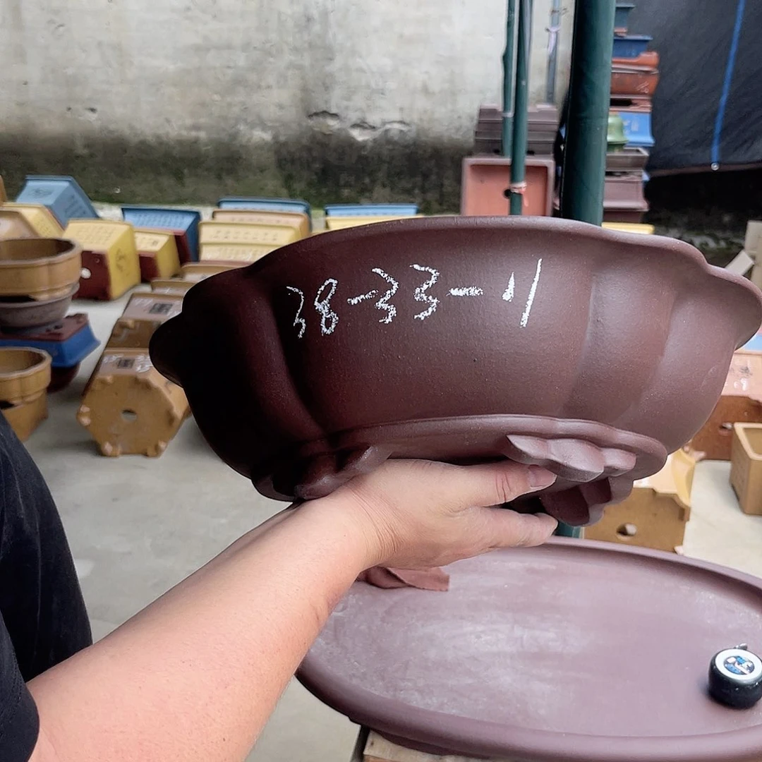 紫砂花盆紫砂等传统