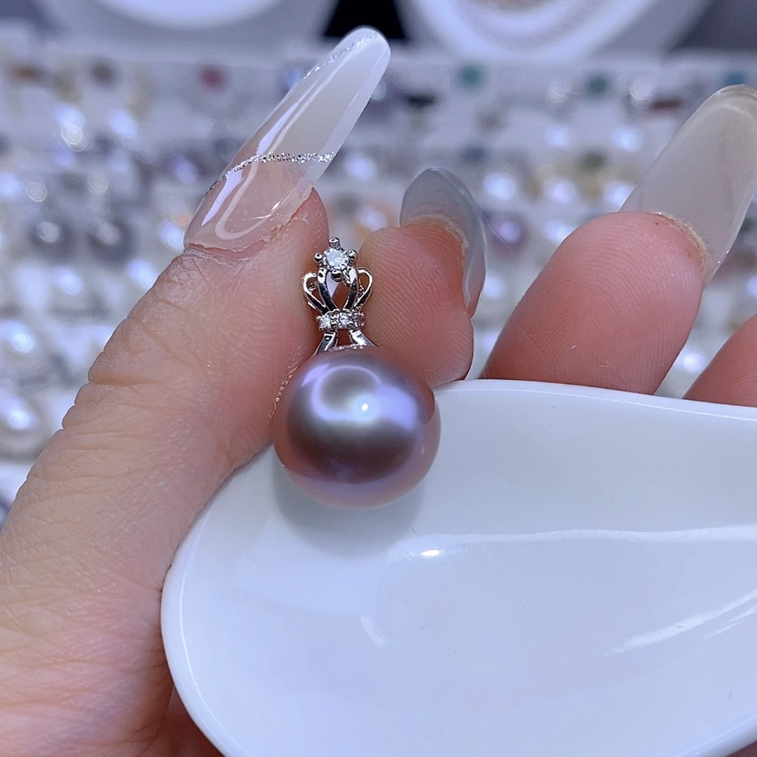 颈饰合金淡水珍珠