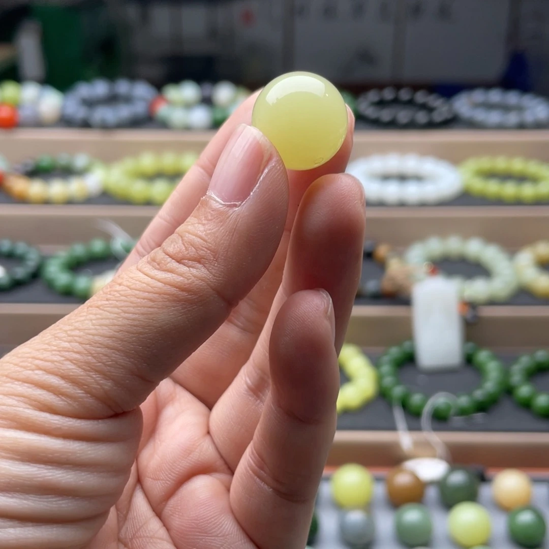 和田玉未镶嵌手链16微棉