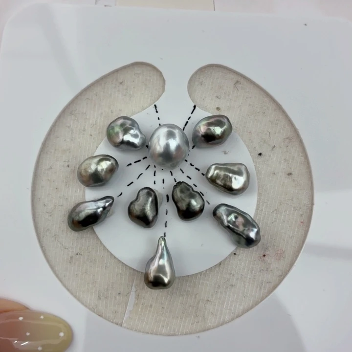 海水珍珠裸珠海水珍珠大溪地keshi 裸珠