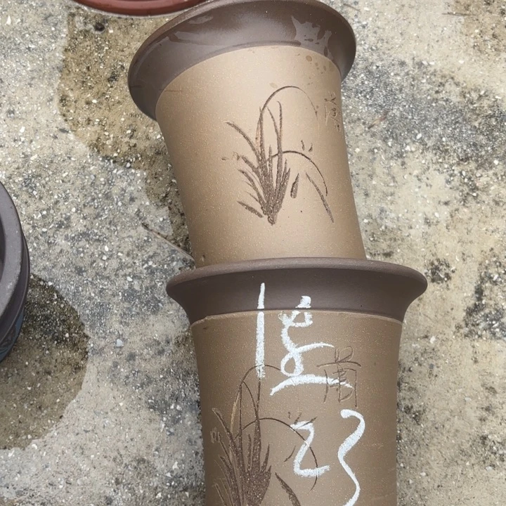紫砂花盆紫砂的花