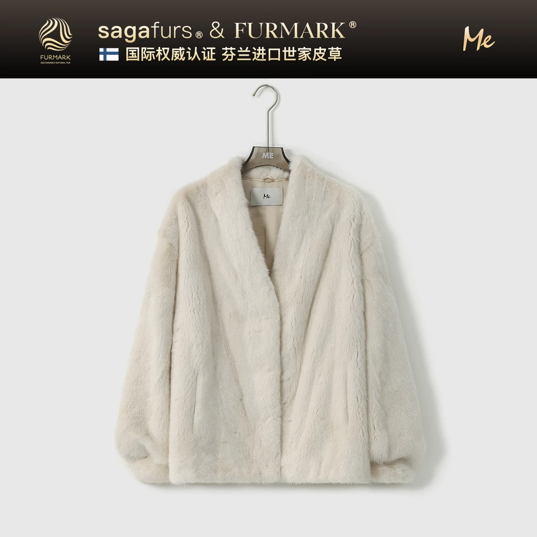 ME【芬兰进口SAGA大溪地珍珠水貂 (抽刀)】 北欧原色皮草MESA3145