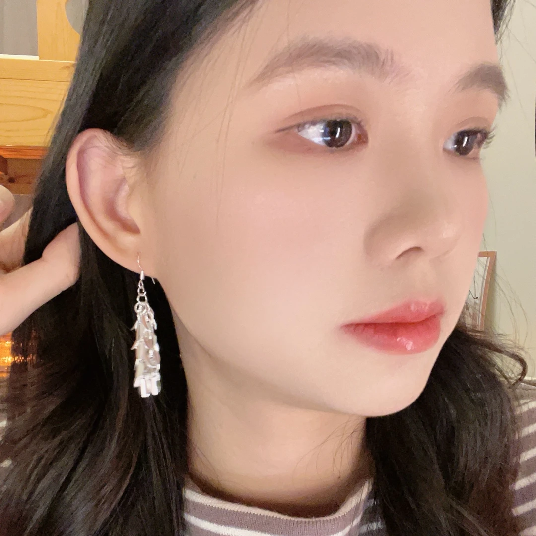 合金耳饰 新款爆款轻奢夸张绝美水滴长款耳环耳钩小众耳钉耳饰