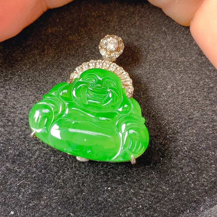 翡翠银S925镶嵌颈饰