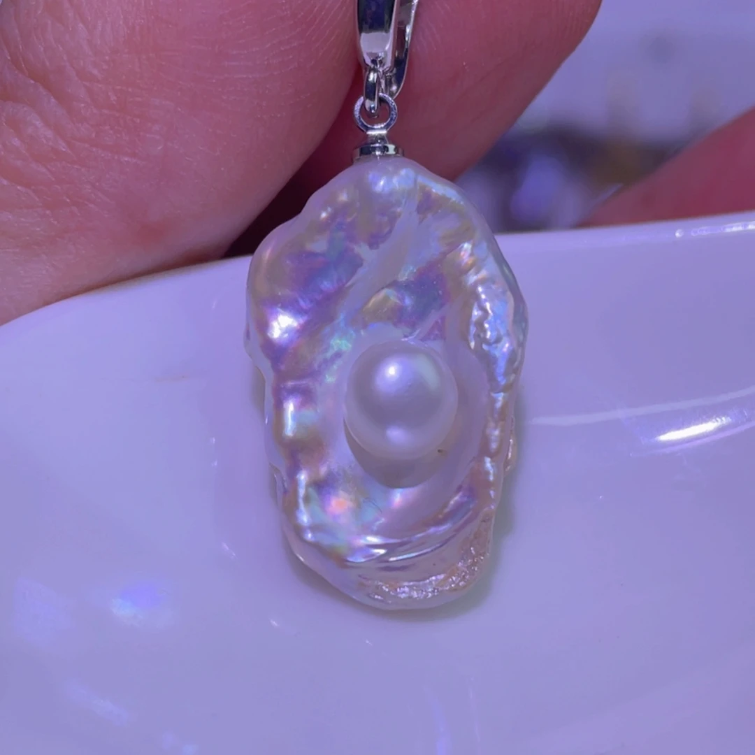 未镶嵌淡水珍珠天然淡水珍珠吊坠