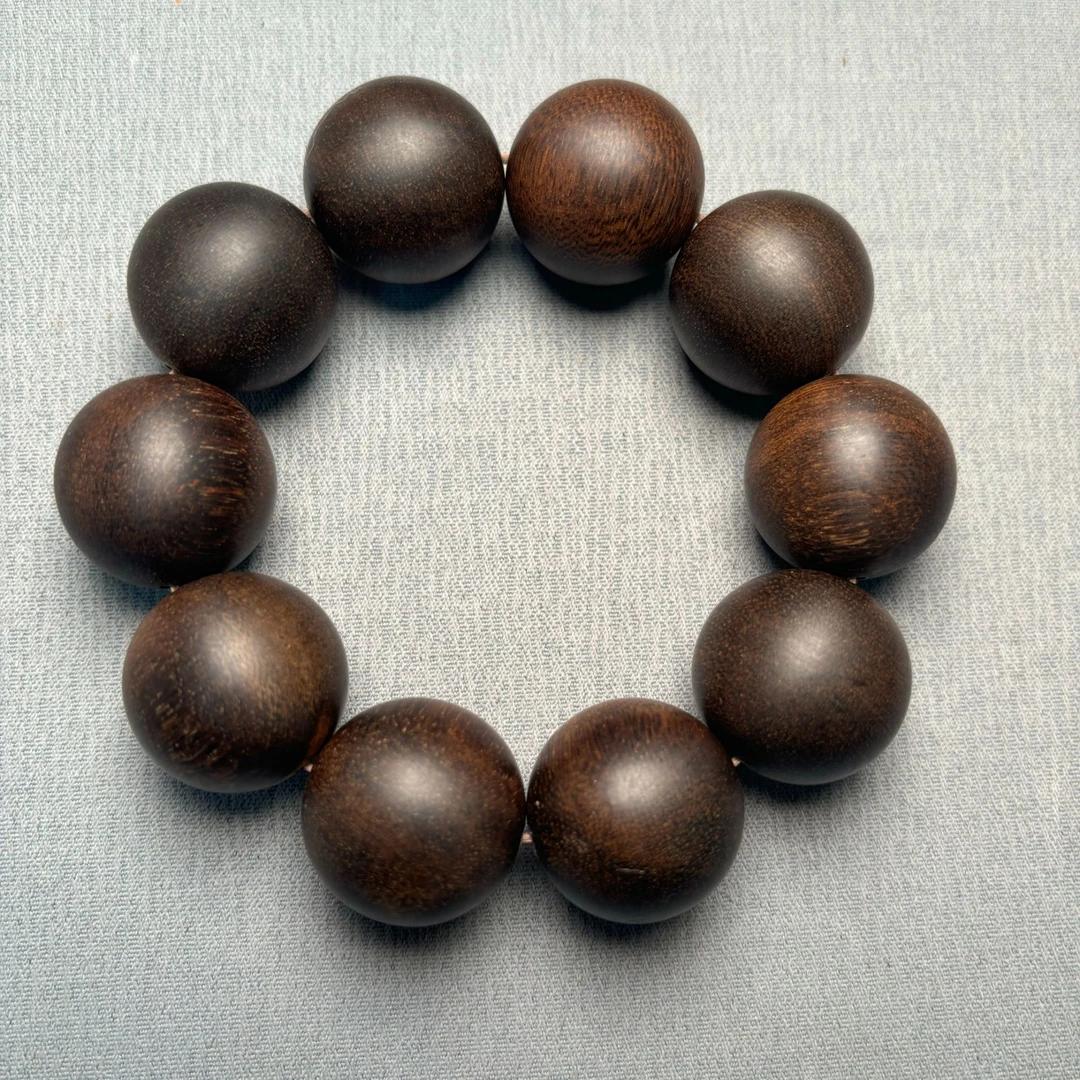 N01 沉香大圆珠手串尺寸约25mm 多样性发一件