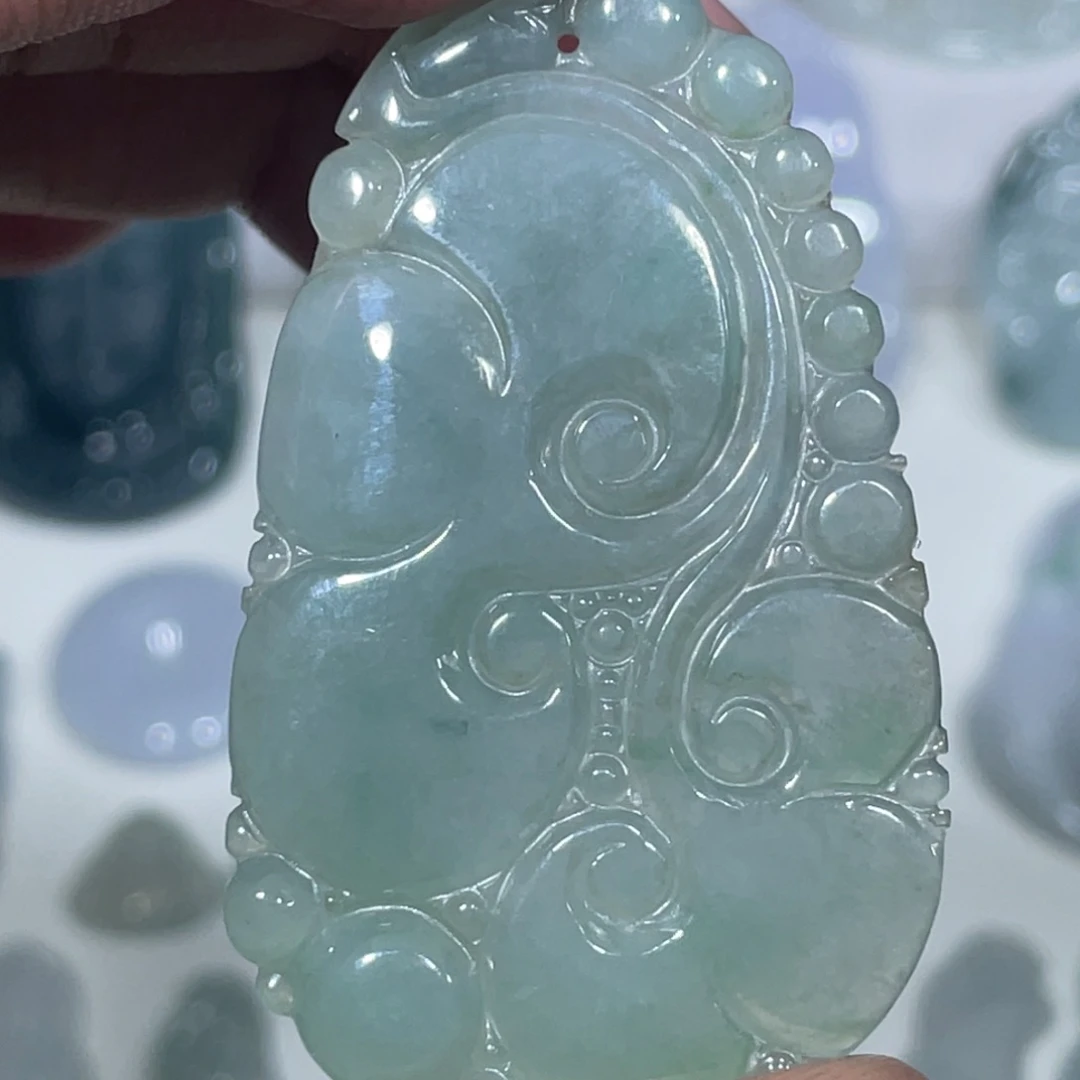 翡翠未镶嵌颈饰999