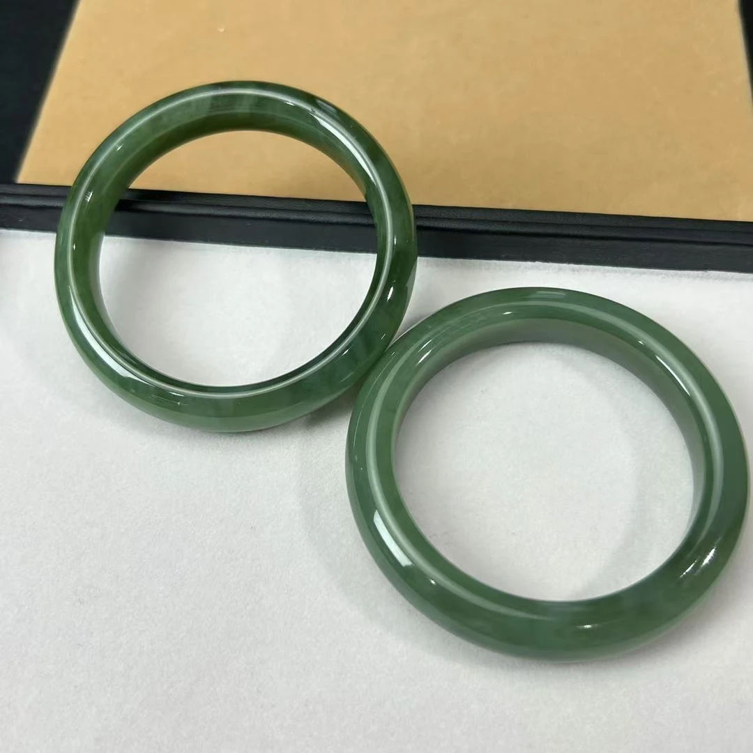 泽云珠宝【缺货】碧玉窄条手镯多样性发一(50-57#)11*9 V0099