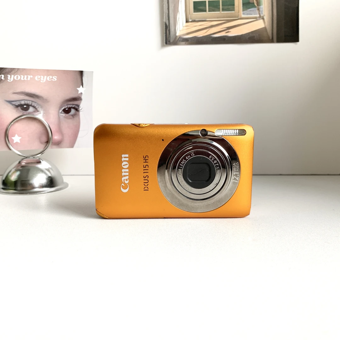 9新 Canon/佳能 Ixus115橘色 1200万像素4倍变焦实况功能光感冷白
