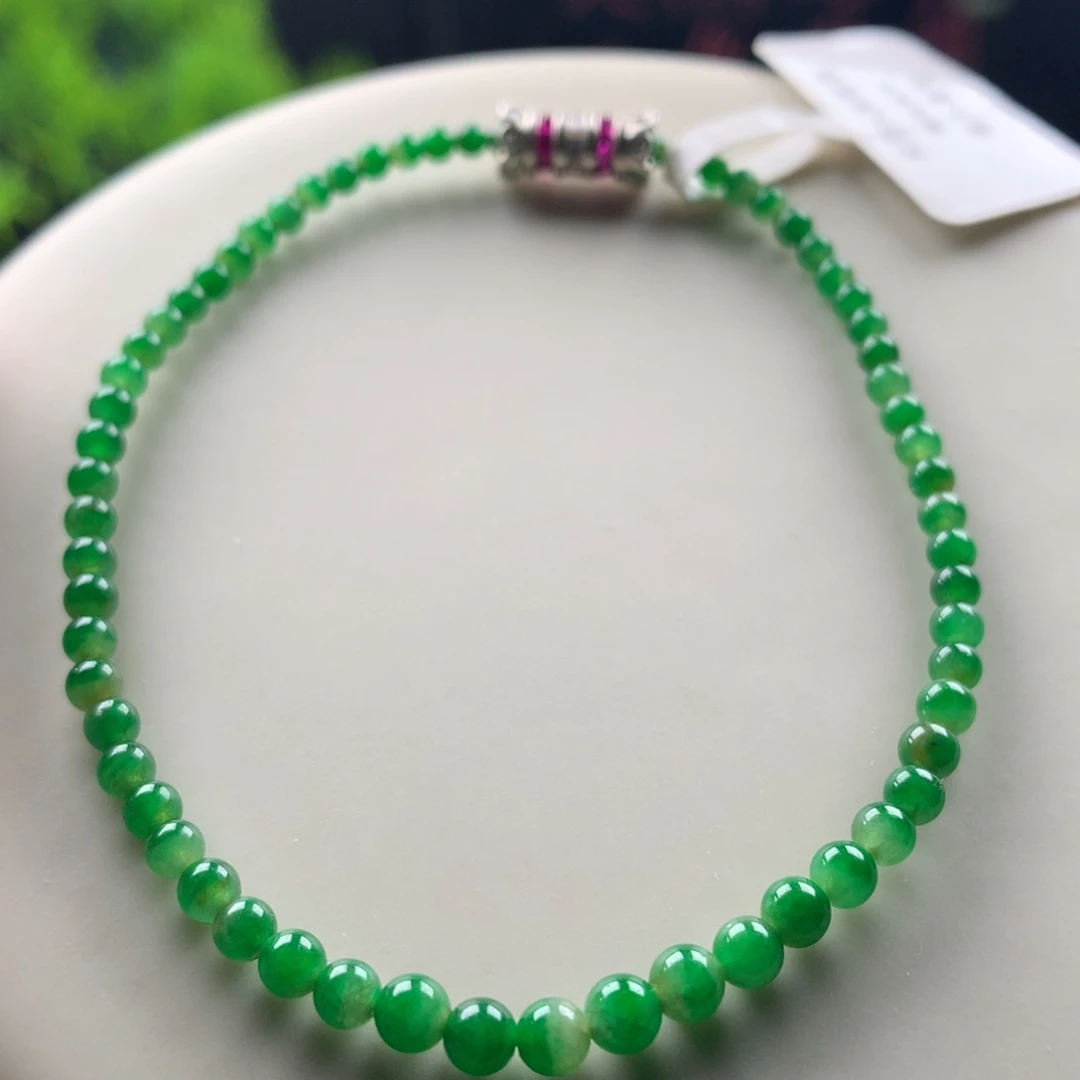 翡翠未镶嵌手链卡2.4～3.4