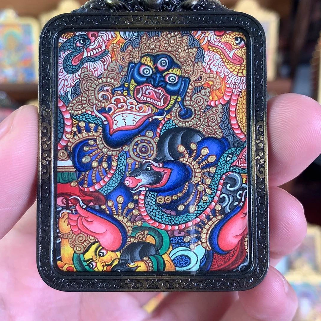 吊坠黑财神热贡福利一张