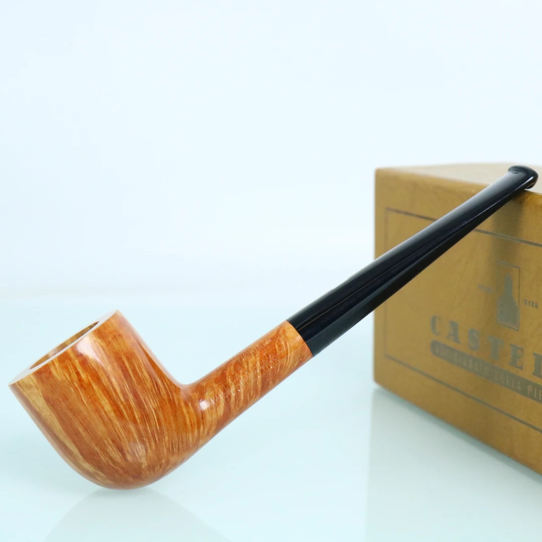 意大利Castello卡斯特罗王子撞球原木色K级收藏级手工石楠木烟斗