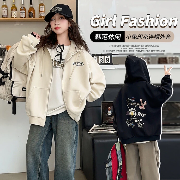 （外套）女童外套春装棒球服2025新款春款网红中大童儿童装夹克