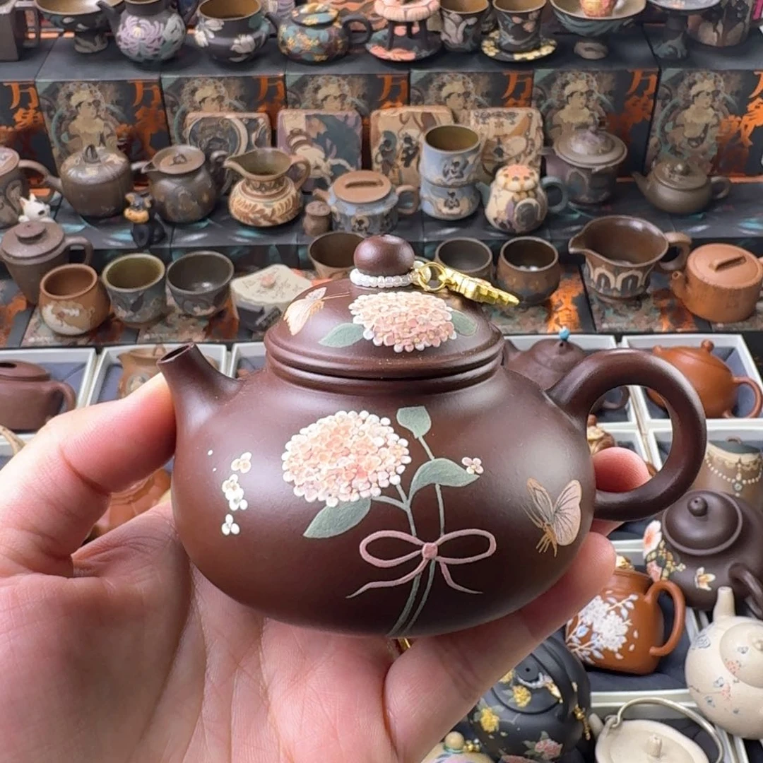 茶壶紫砂150ml原矿精工半手