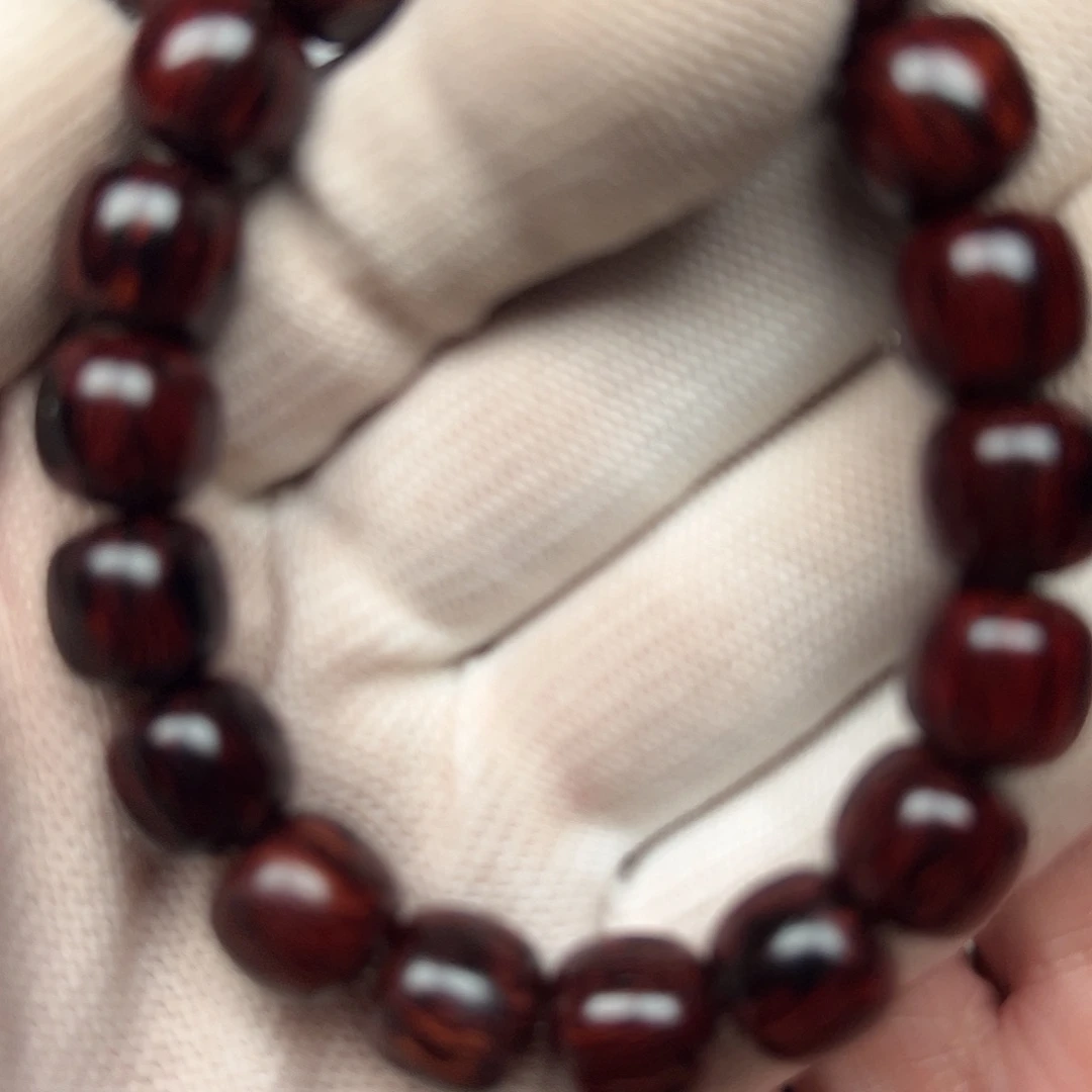 降真香手串/手链海南红降1.2老邢黑金满纹迦南香