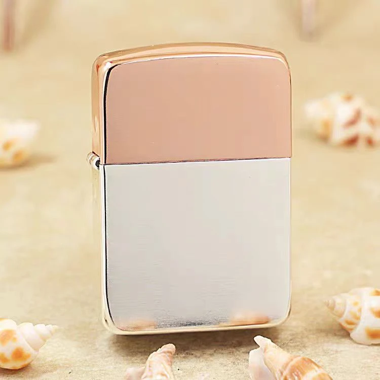 ZIPPO打火机正品/1941军机【上玫瑰金下镀银双拼】DYJ1