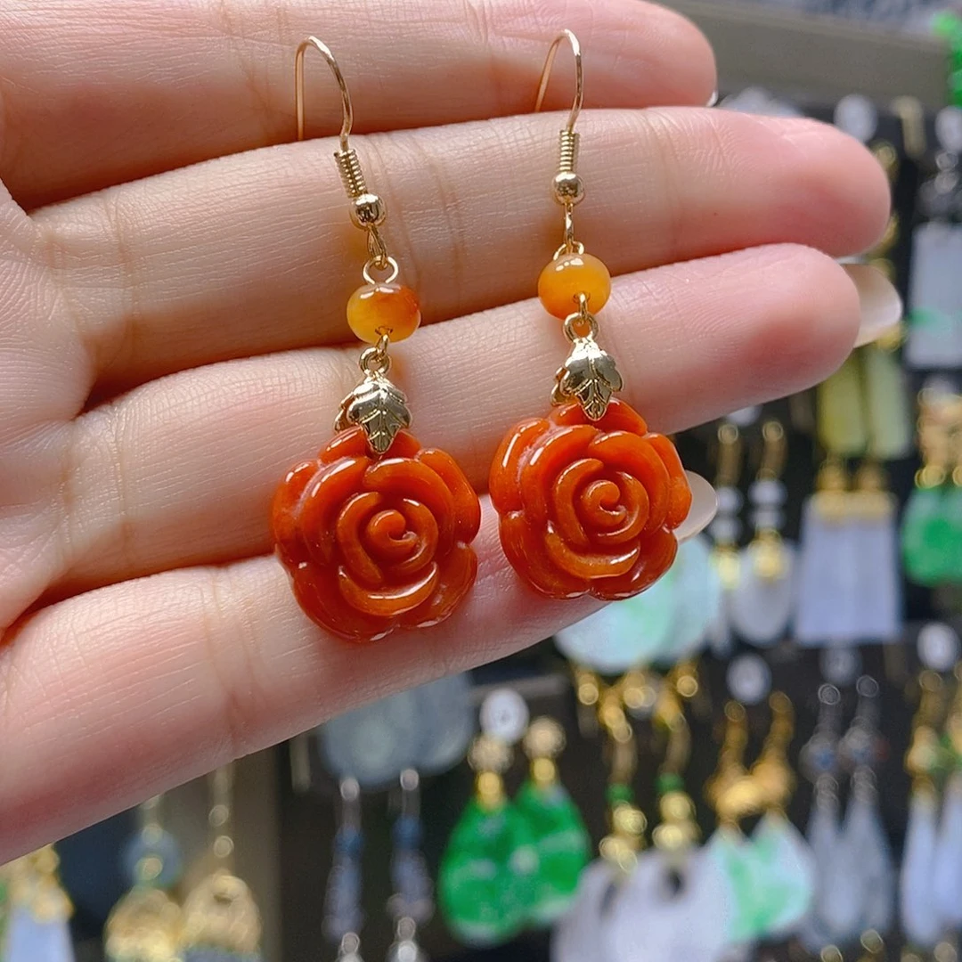 未镶嵌翡翠耳饰翡翠