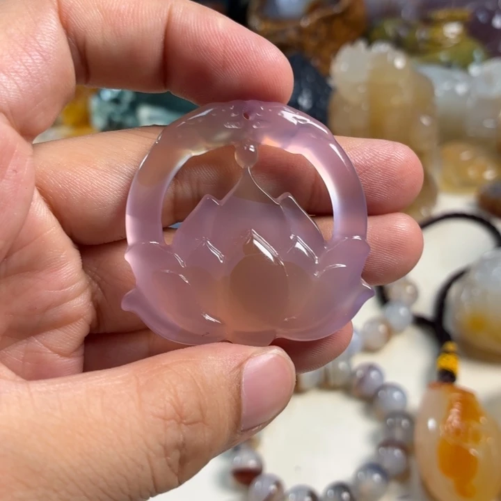 玛瑙/玉髓未镶嵌吊坠(不含链)