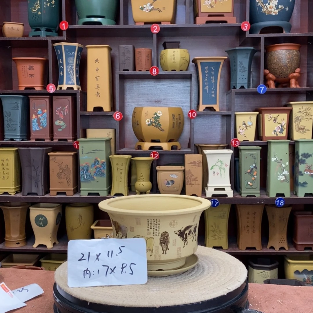 紫砂花盆紫砂花盆