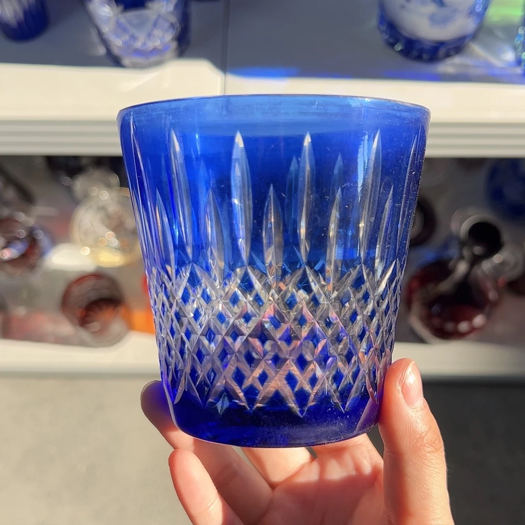 水晶玻璃高脚款微瑕一个