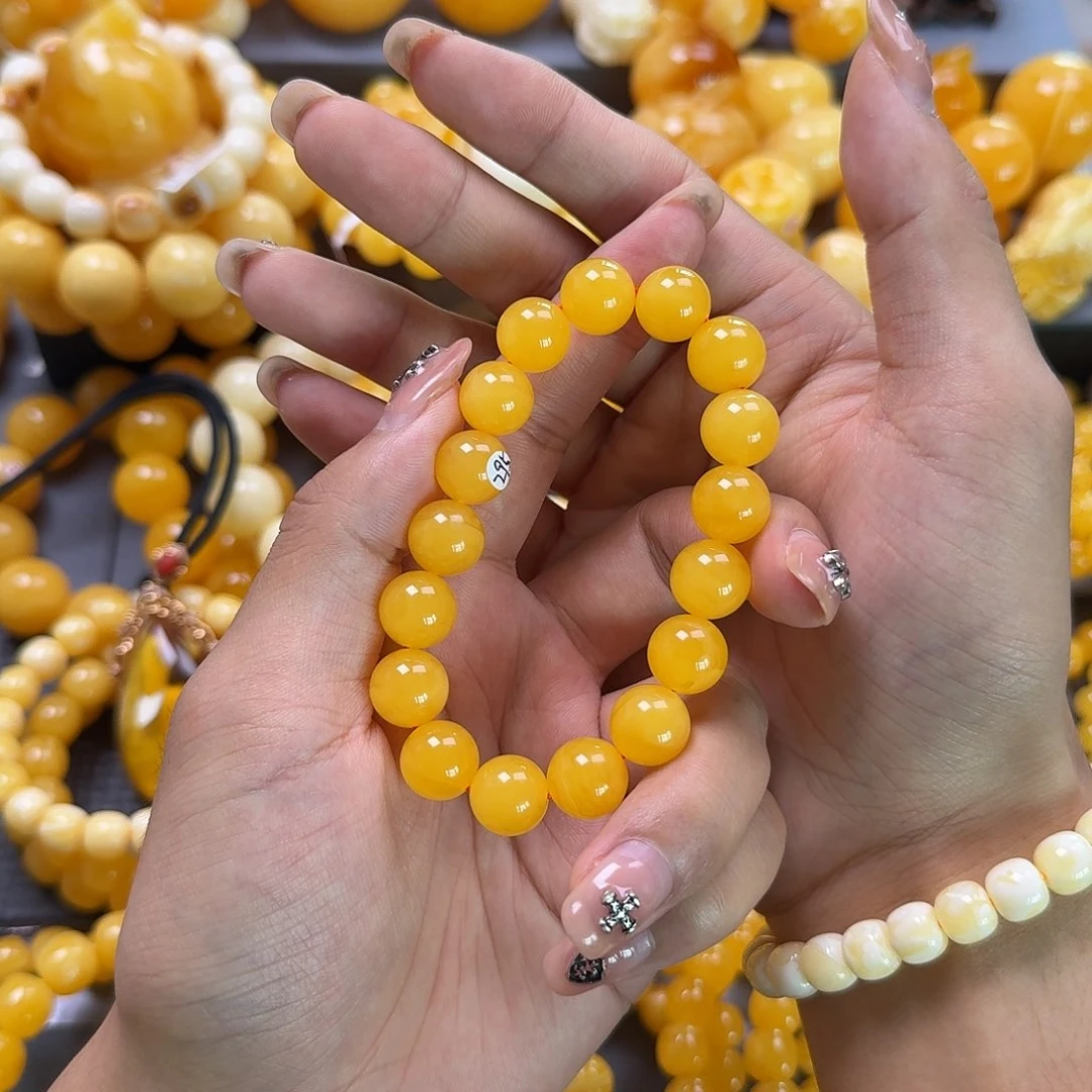 未镶嵌蜜蜡珠宝奇石同料12mm