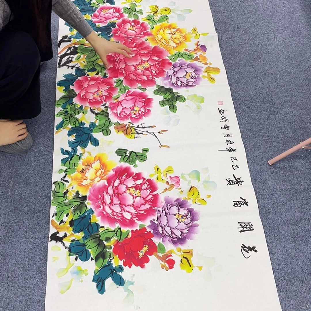 国国画作品小姐姐放漏…