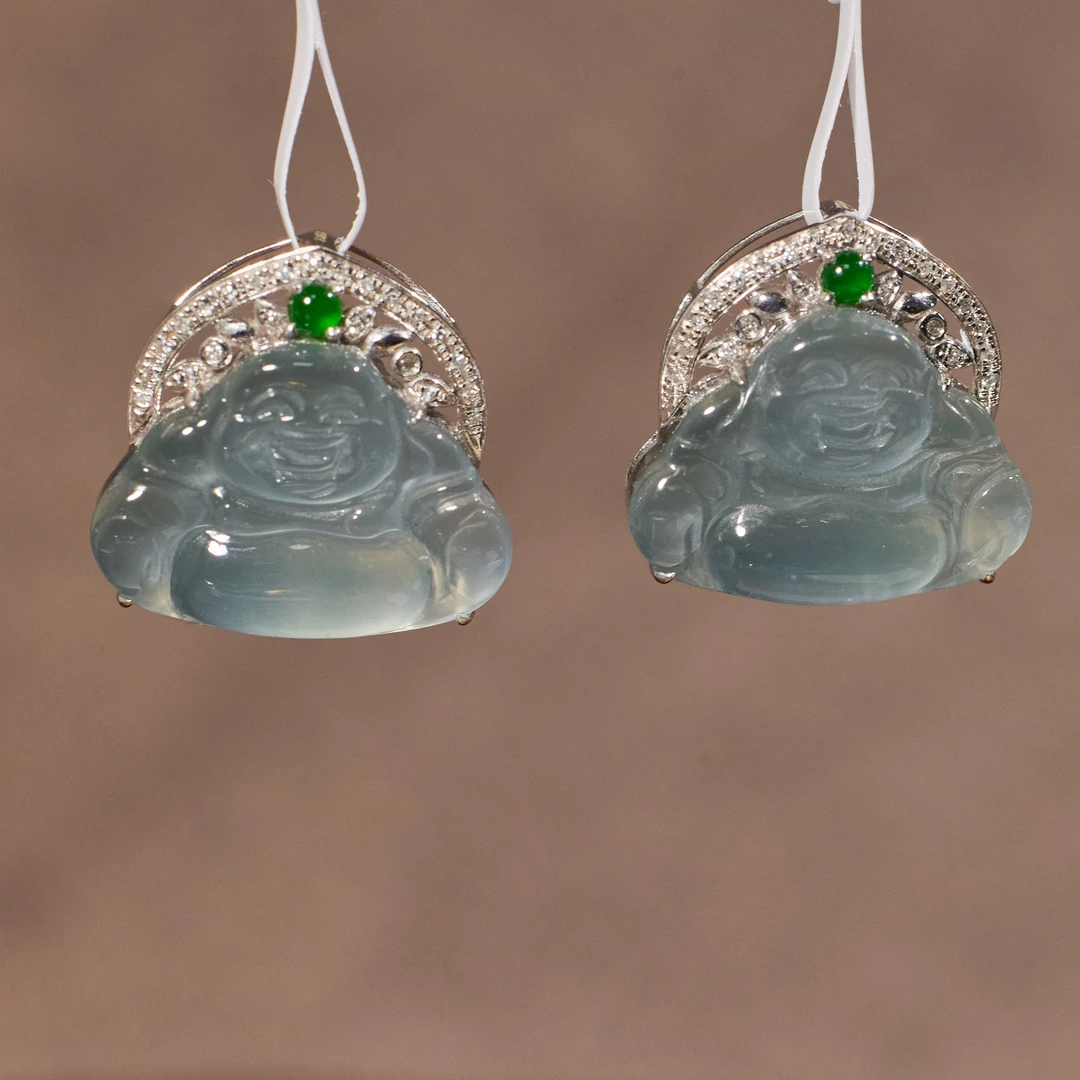 【歪歪】佛公*翡翠吊坠*18K金镶嵌（多样性发其一）P1659