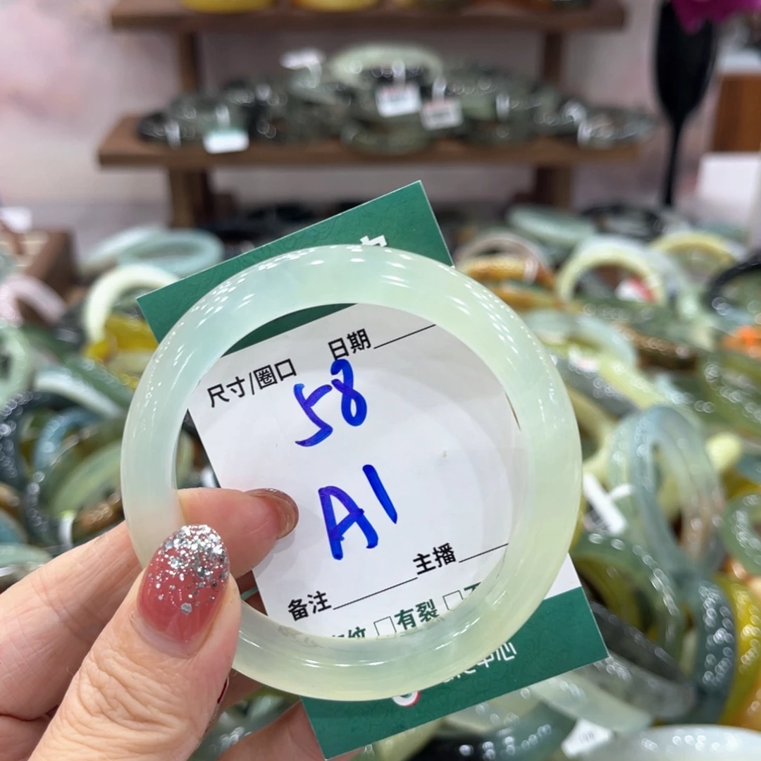 未镶嵌蛇纹石玉手镯手镯
