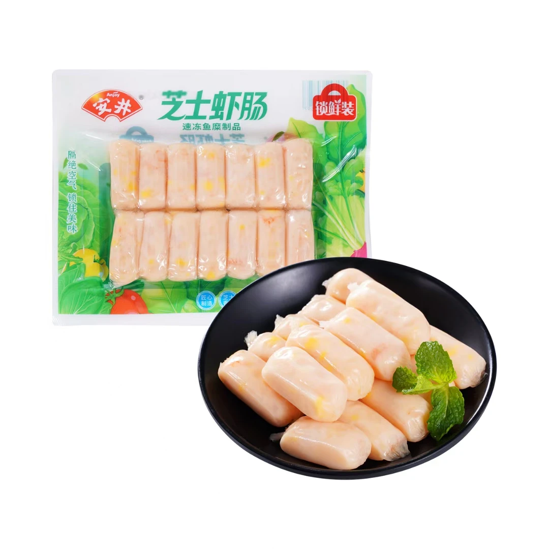 安井 芝士虾肠 140g/袋 火锅丸子