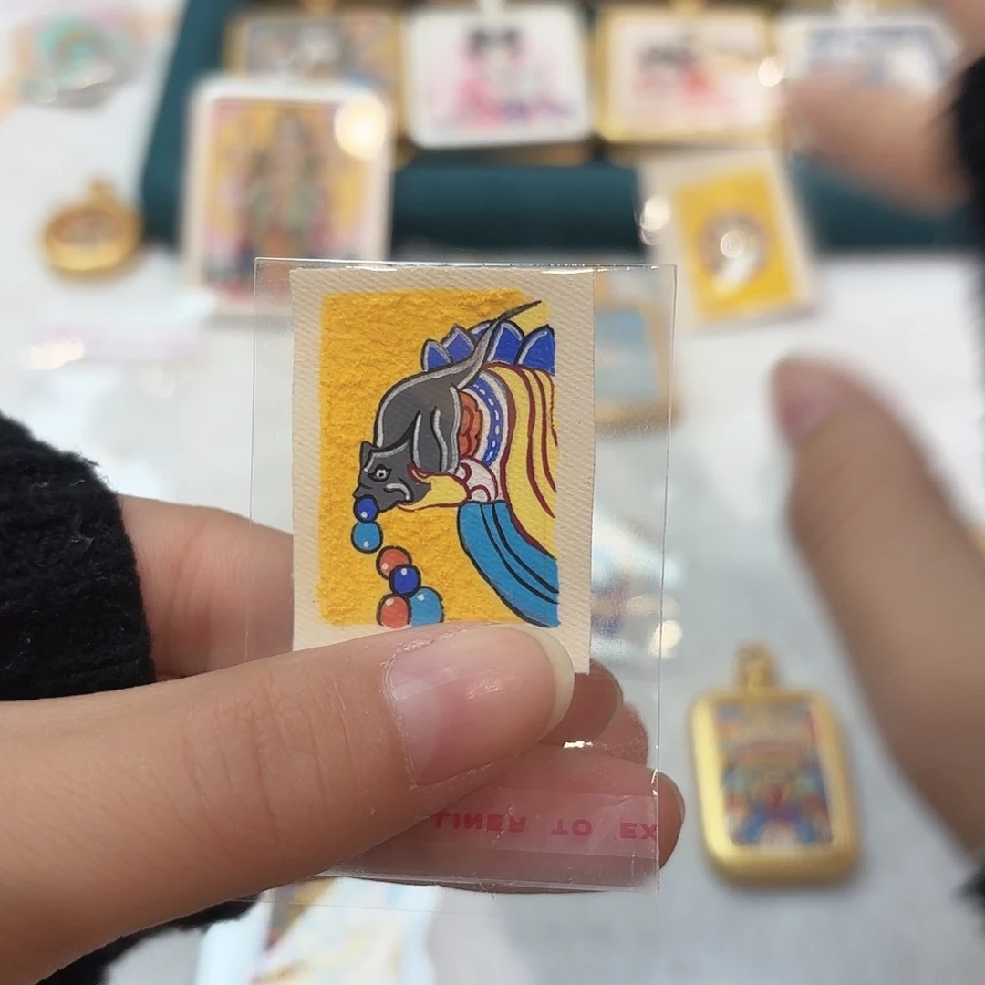 大****非金属精美吐宝鼠唐卡