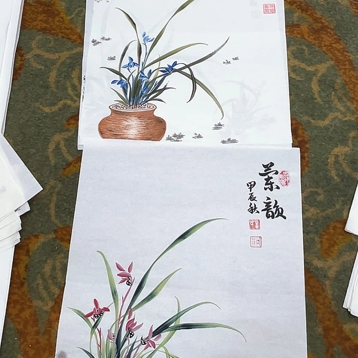 国画锐*孟凡萍小兰花