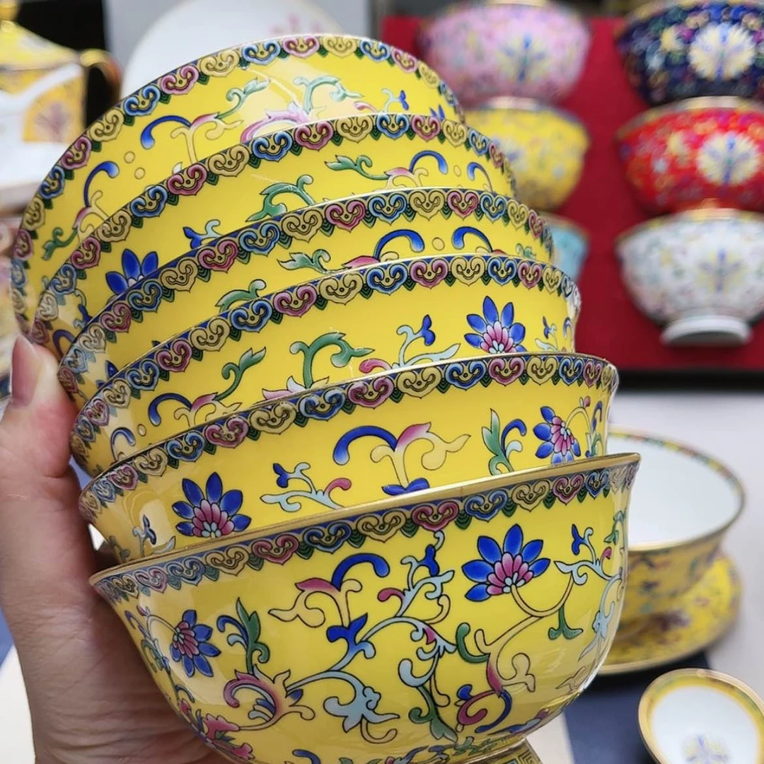 【闪购商品】珐琅4.5寸6个…………