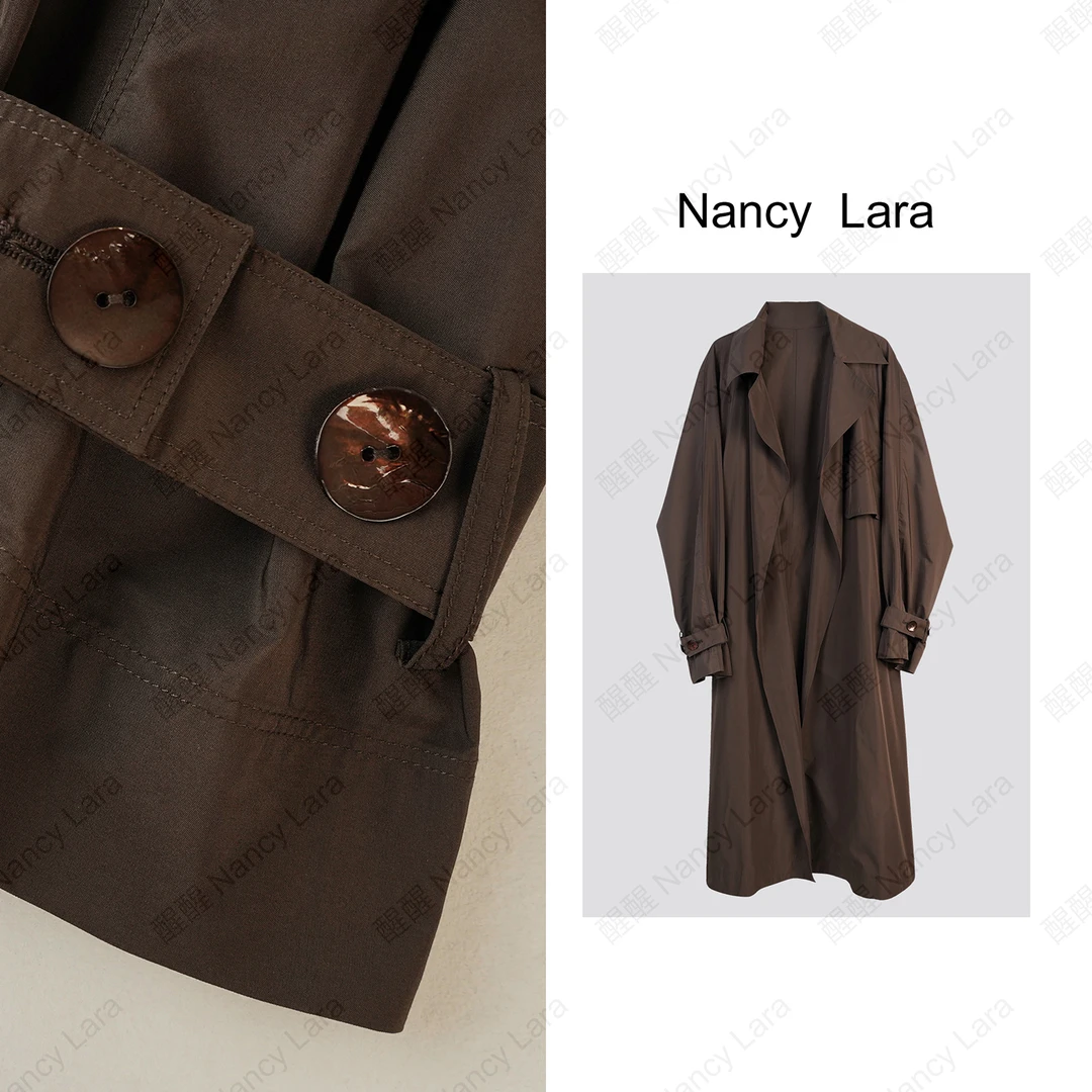 Nancy Lara 曼哈顿意式长款风衣 NL248XC218