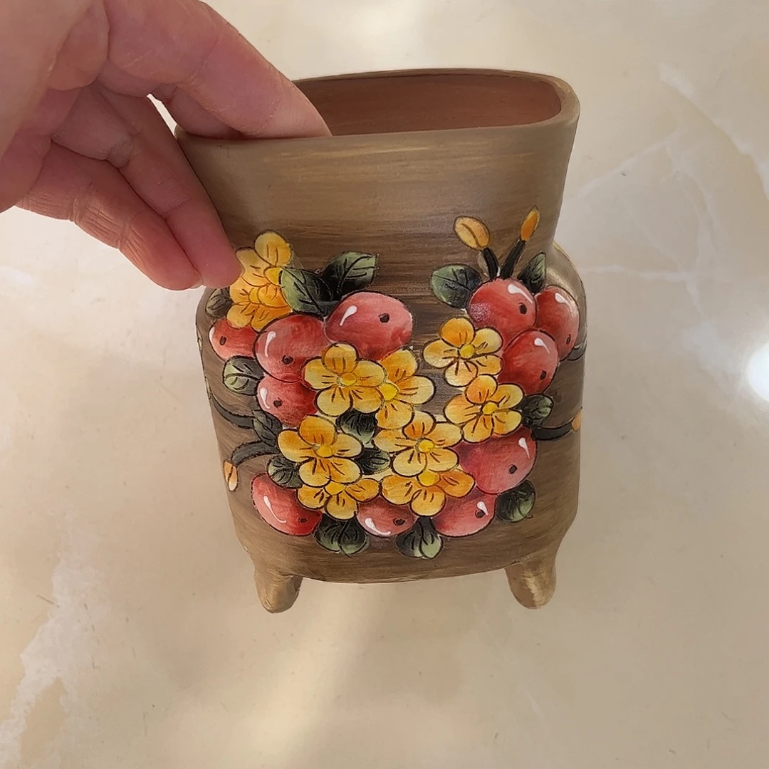 景德镇炫彩手绘口9高13.5