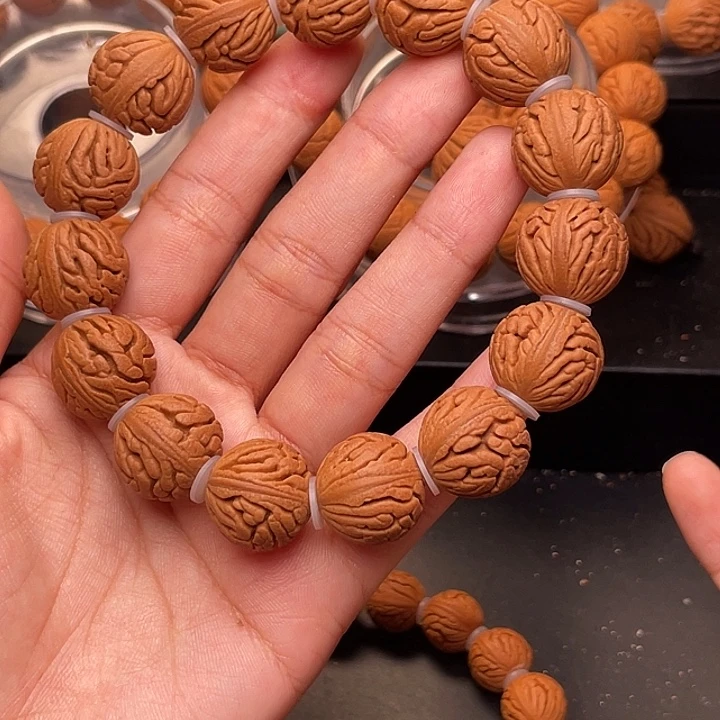 手串桃核精品绣球手串1.8