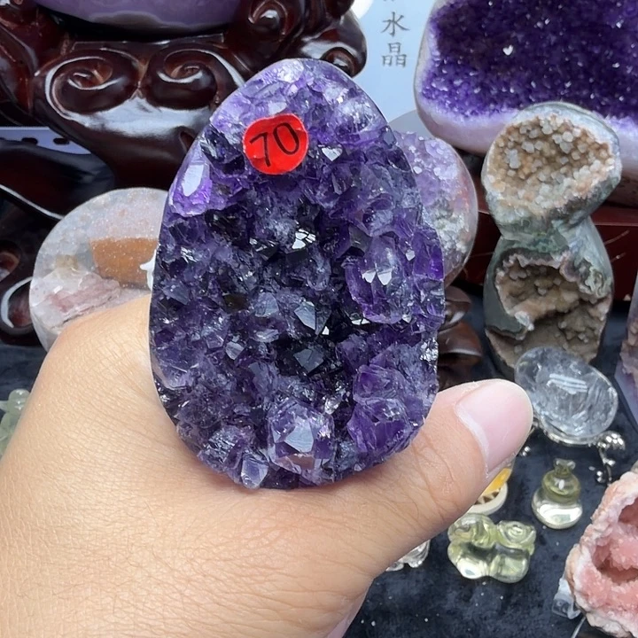 紫晶未镶嵌珠宝半成品