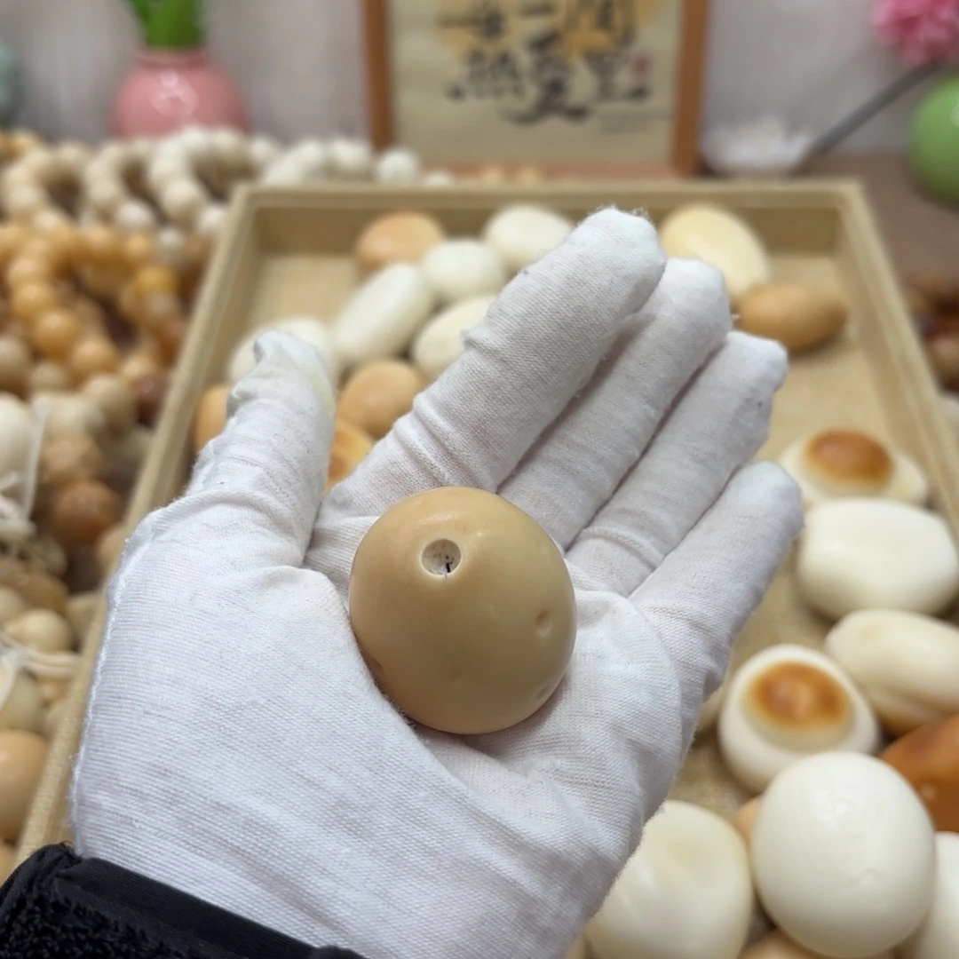 菩提根/象牙果吊坠牙果小瑕疵奶酪球把件983