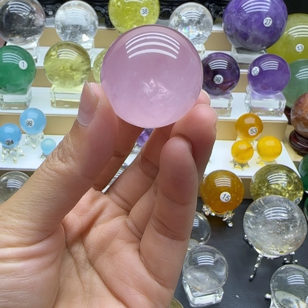 未镶嵌珠宝半成品水晶32.3mm马粉