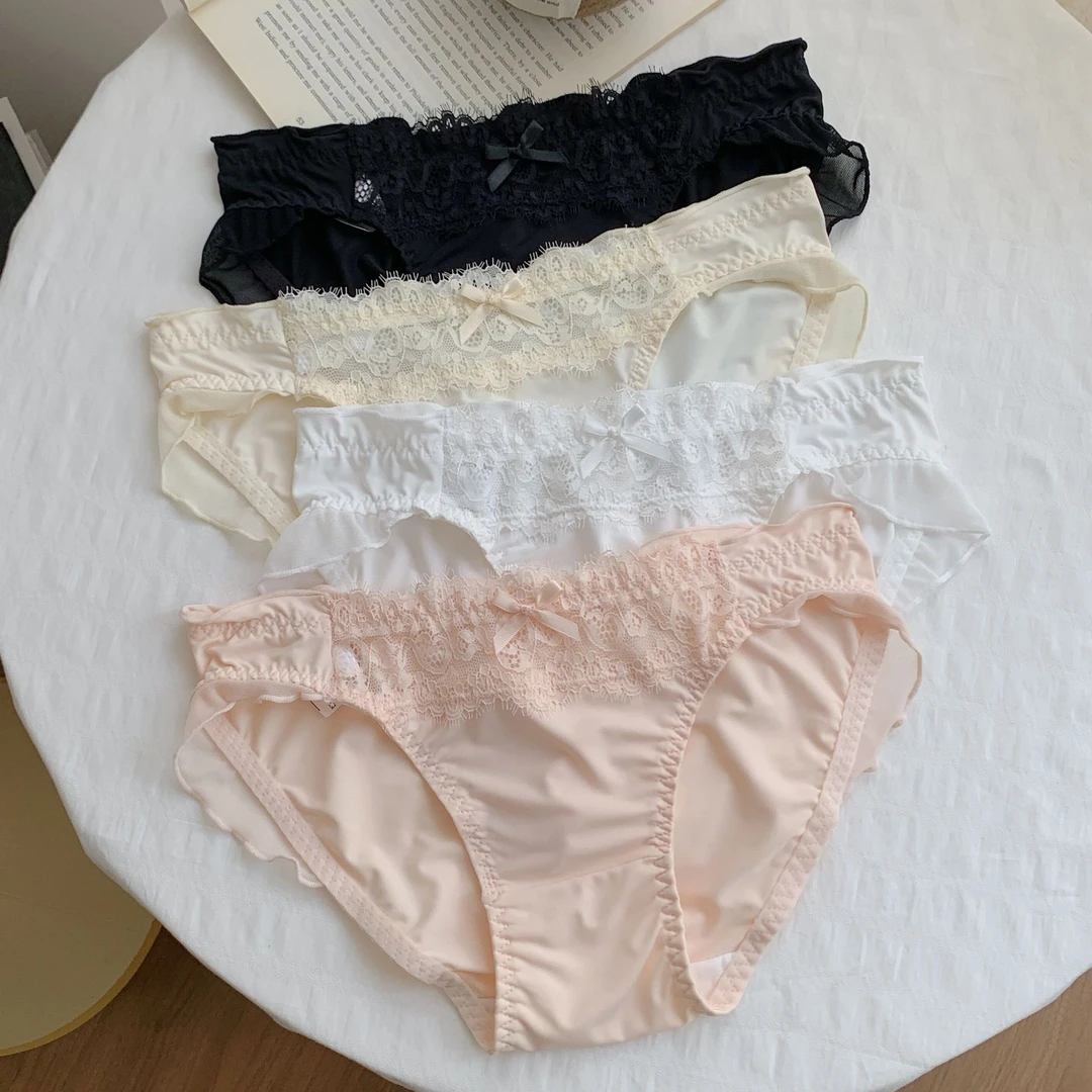 法式性感蕾丝结纯欲风透气少女士速干新款舒适低腰内裤女网纱