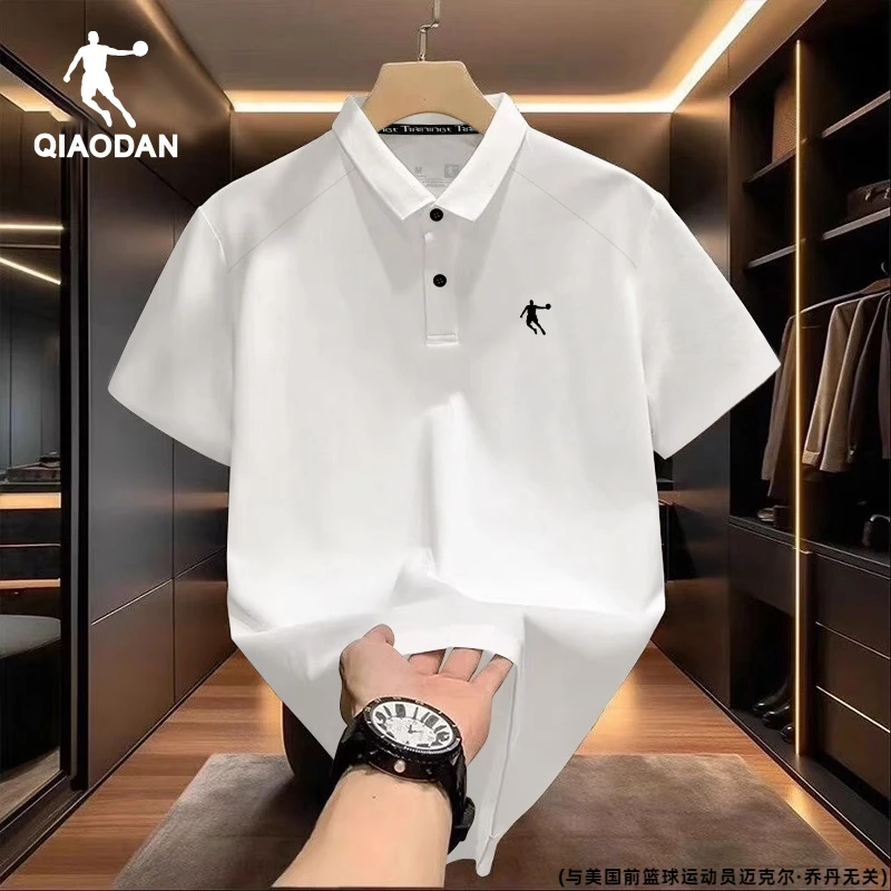 乔丹官方旗舰polo衫男短袖t恤夏季商务翻领男士冰丝透气运动半袖