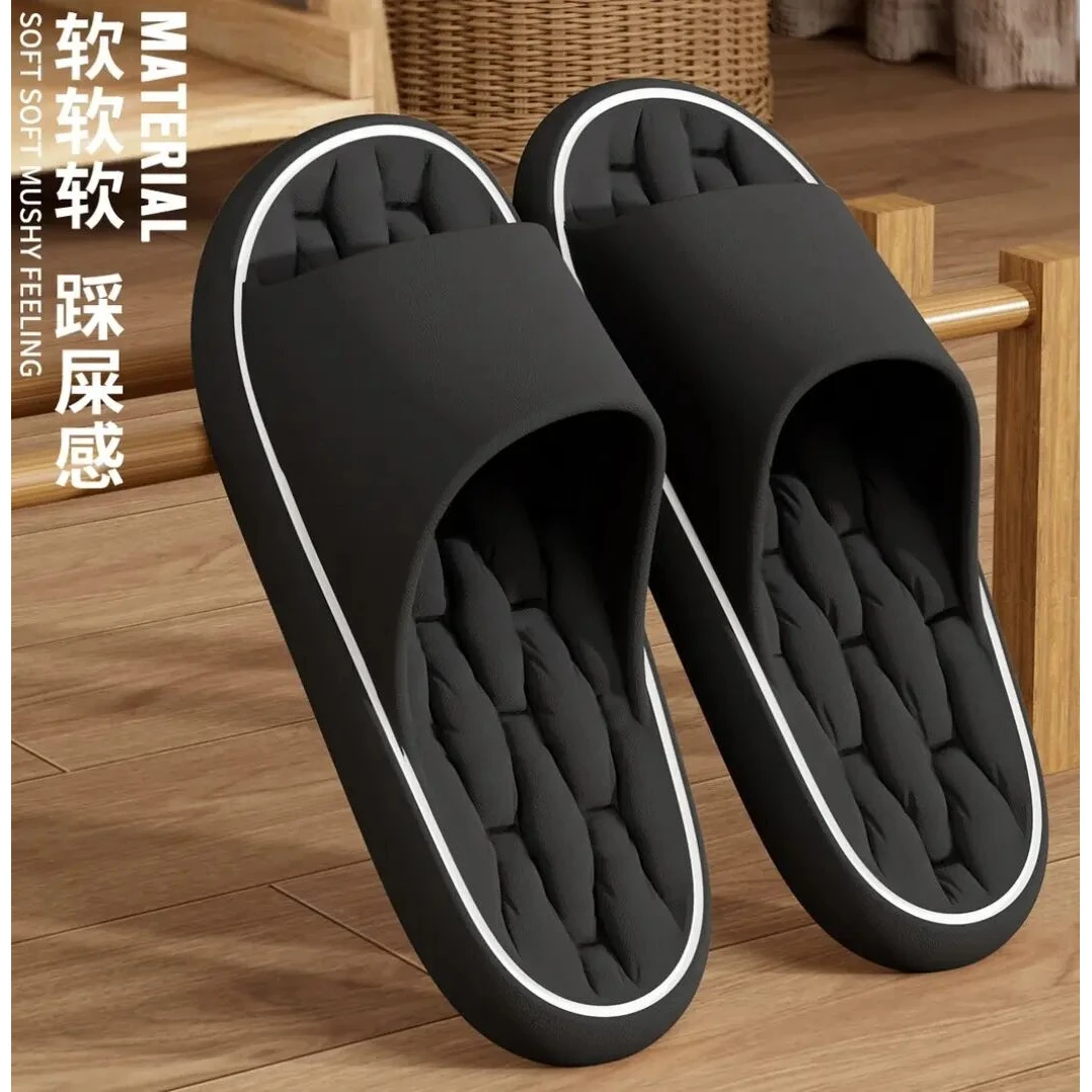 超软EVA拖鞋男士夏季室内家居浴室洗澡厚底防滑外穿防臭凉拖简约