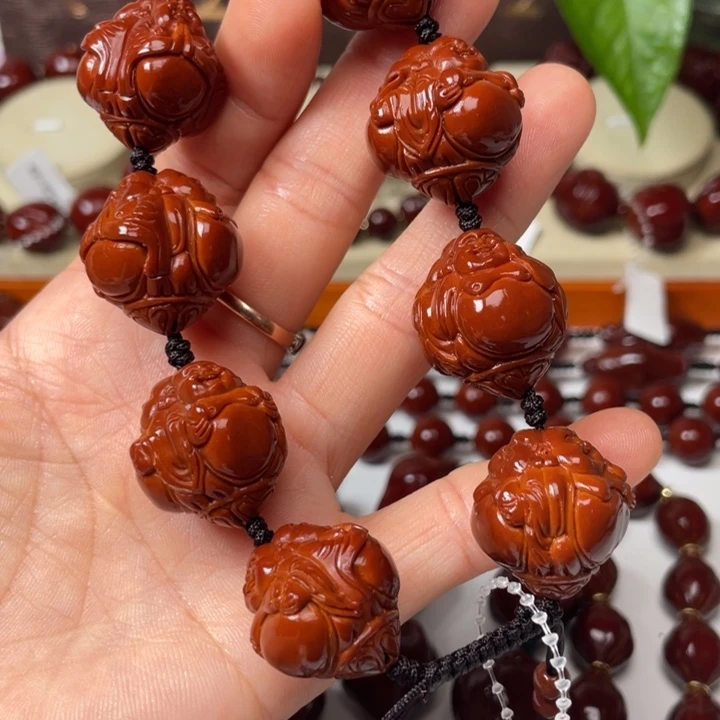 橄榄核手串我****?包浆玉化