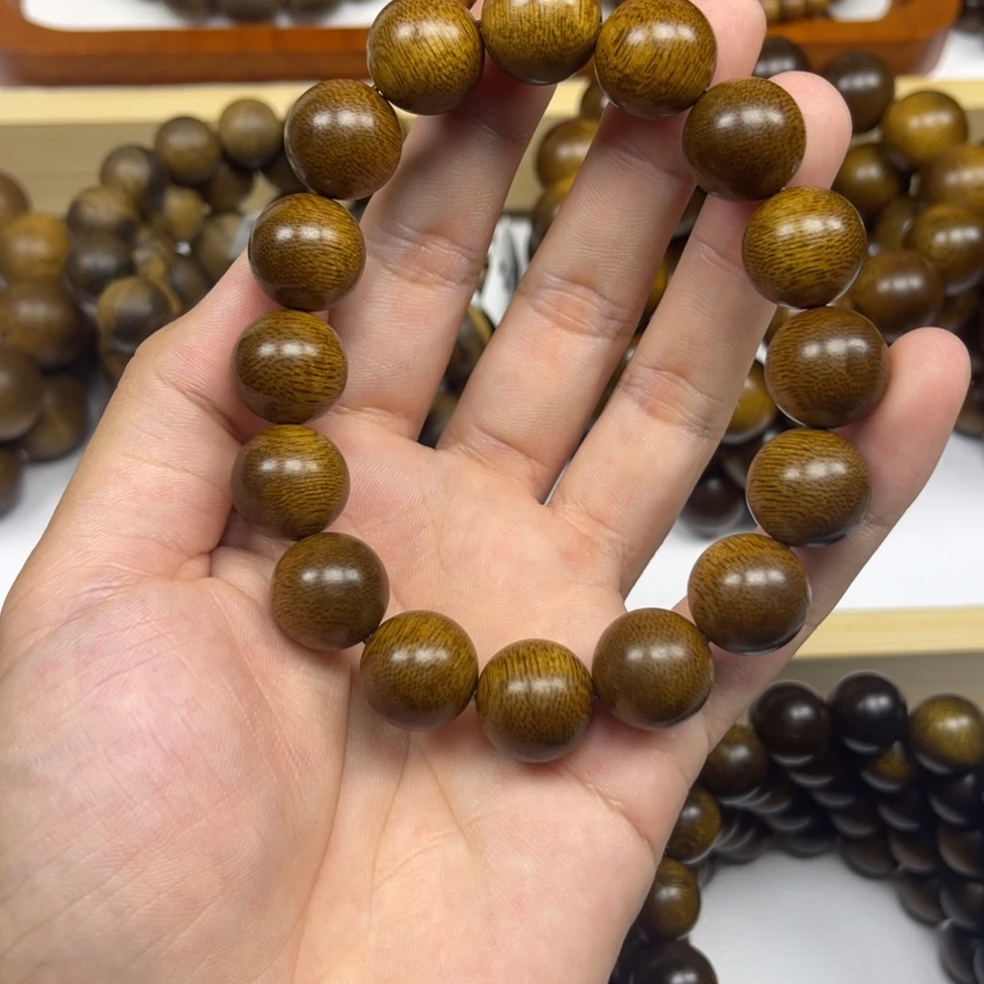 记***谣沉香手串越南芽庄黄棋楠1.4